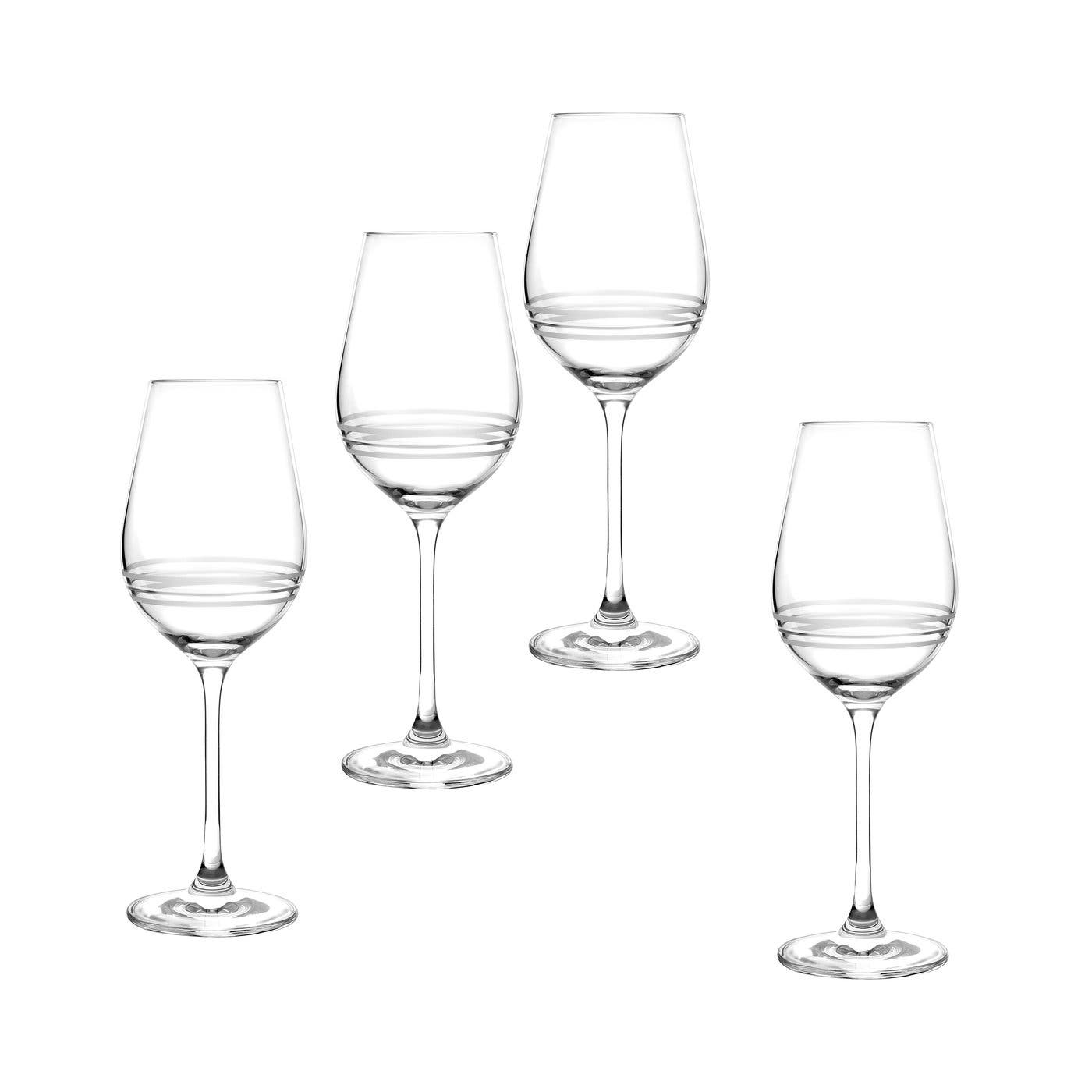 Portmeirion Altair White Wine Glasses Set Of 4