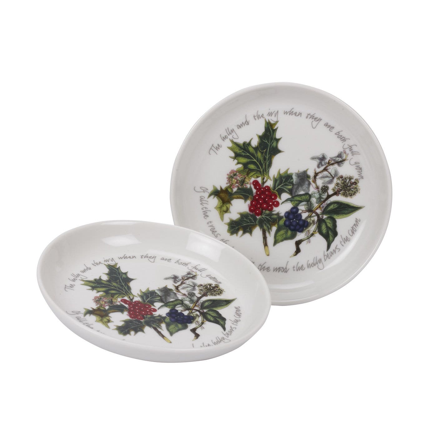 Portmeirion The Holly and the Ivy Sweet Dish (pair)