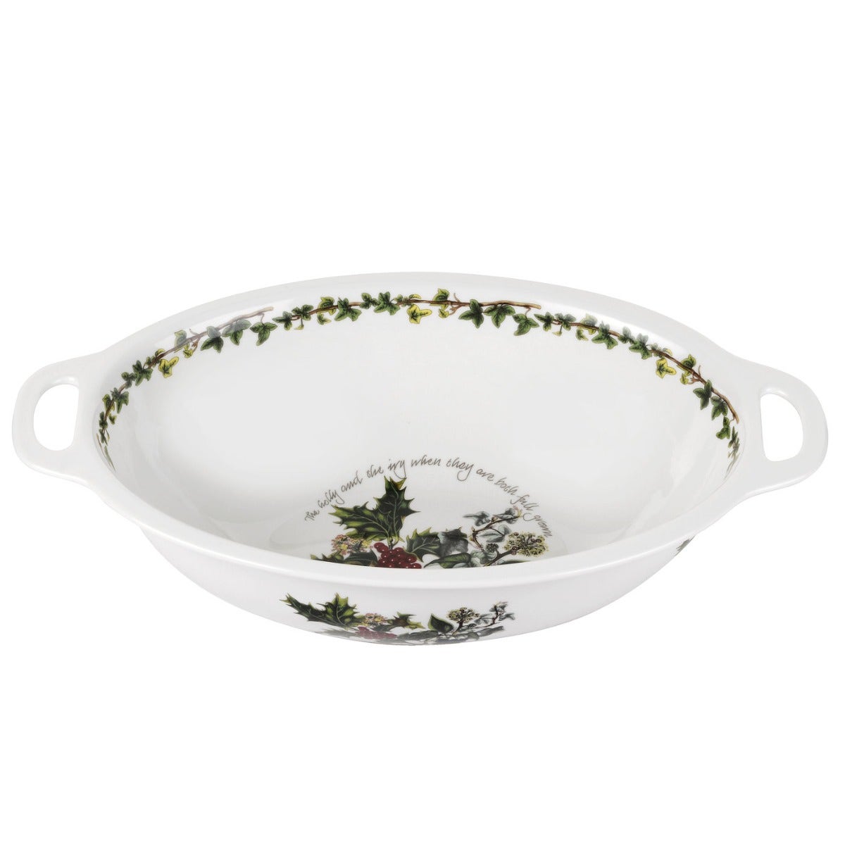 Portmeirion The Holly and the Ivy Oval Handled Bowl