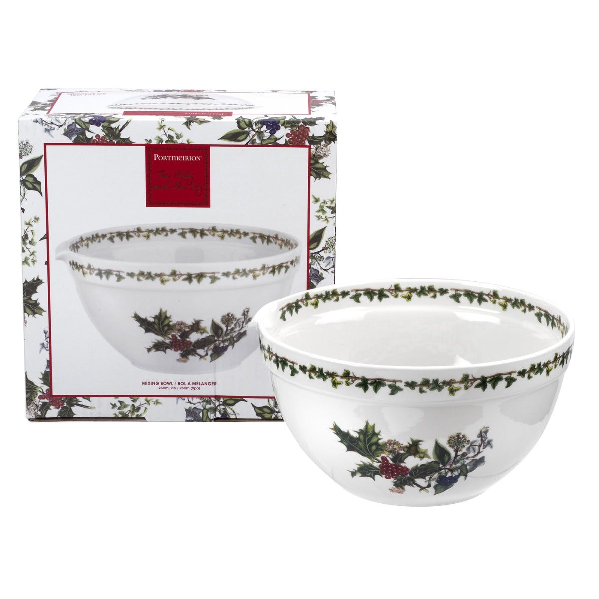 Portmeirion The Holly and the Ivy Mixing Bowl 9 Inch