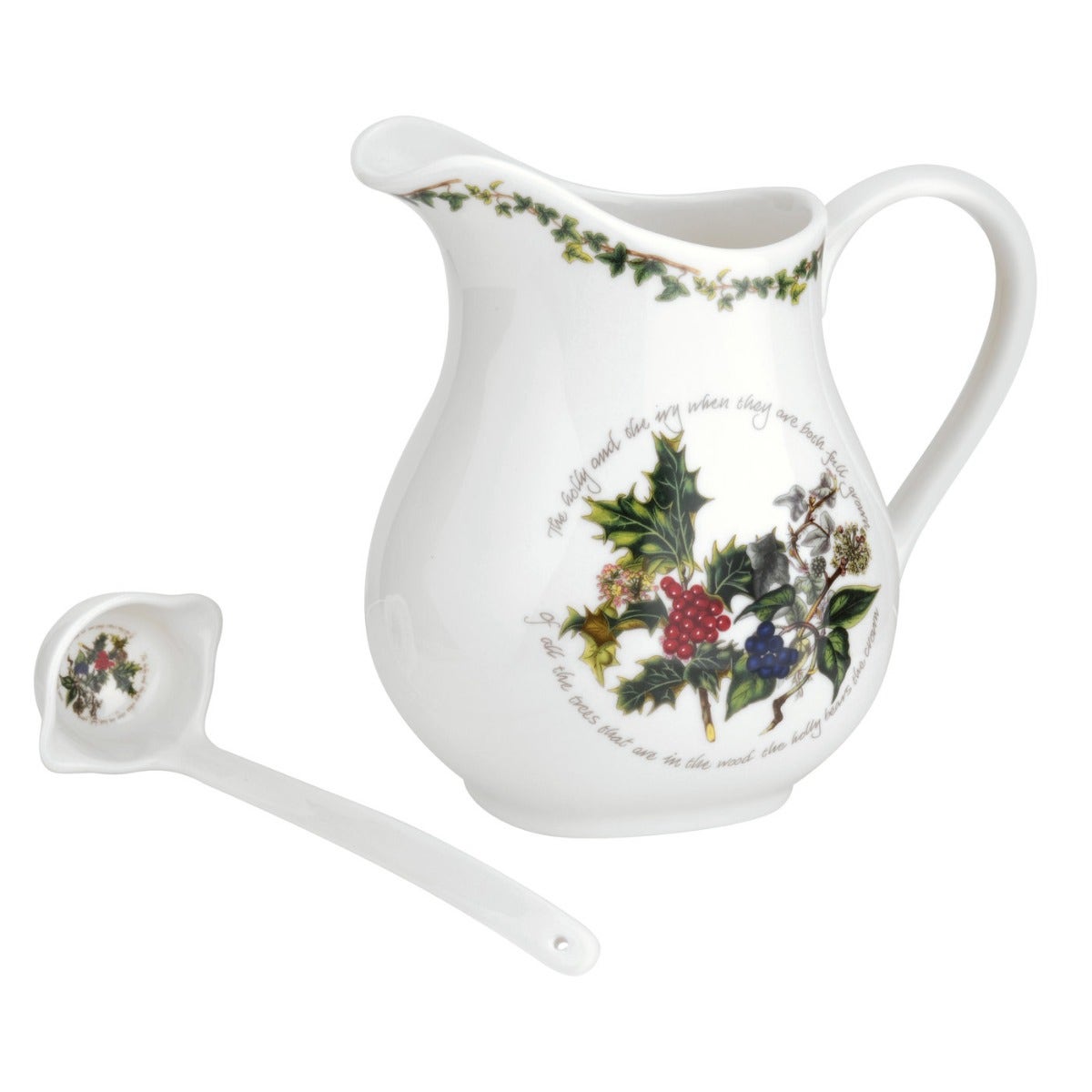 Portmeirion The Holly and the Ivy 1.5 pint Jug and Ladle                                     