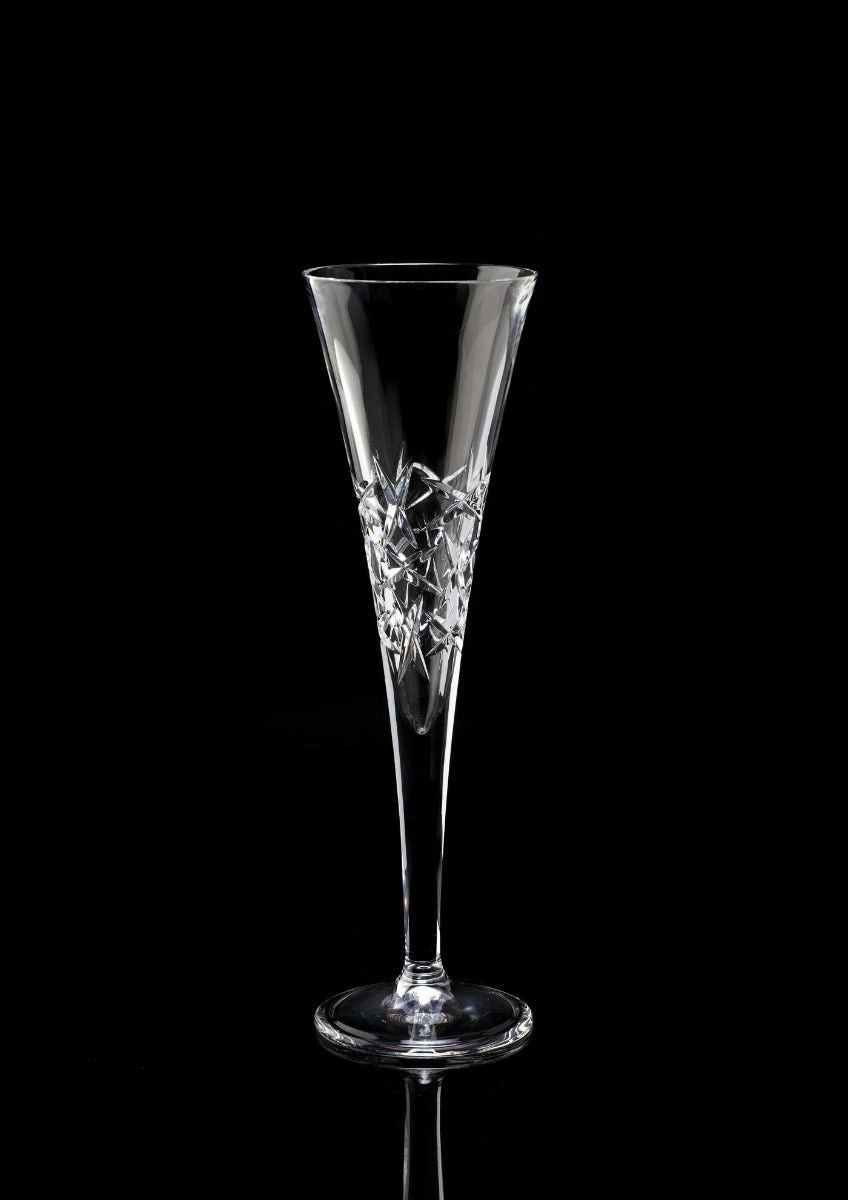 Royal Worcester Lead Crystal Ledbury Champagne Glasses Set of 2