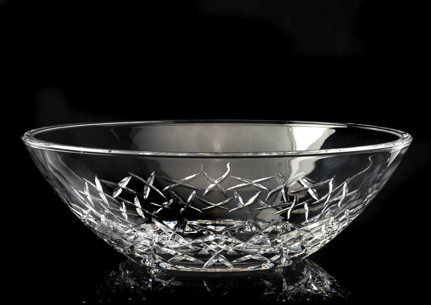 Royal Worcester Lead Crystal Ledbury 27cm Bowl
