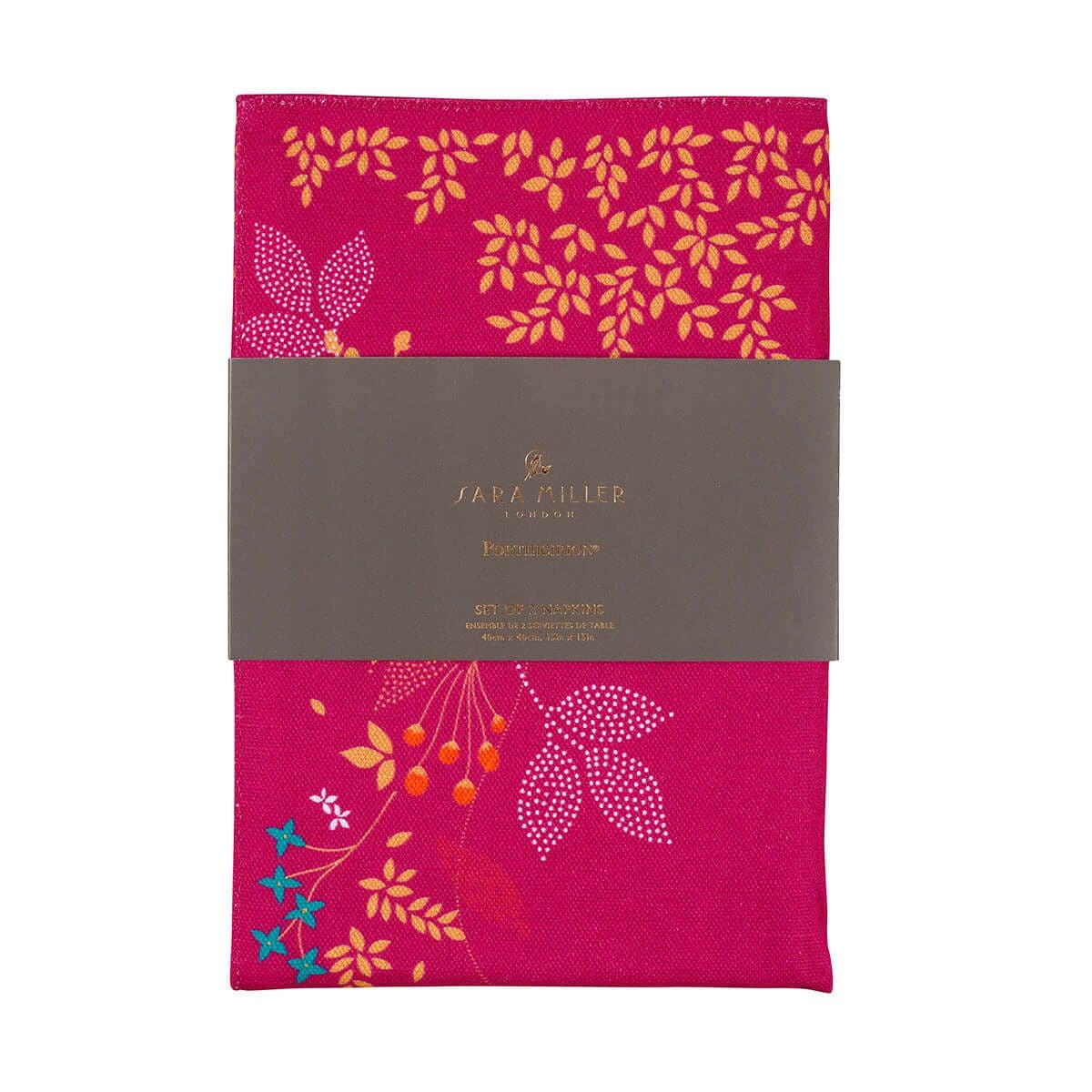 Sara Miller Chelsea, Set of 2 Napkins, Pink