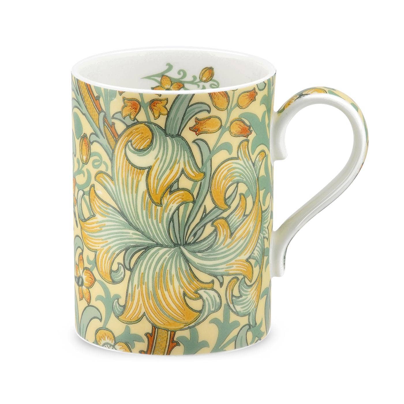 Morris and Co for Royal Worcester Golden Lily Slate and Manilla Mug
