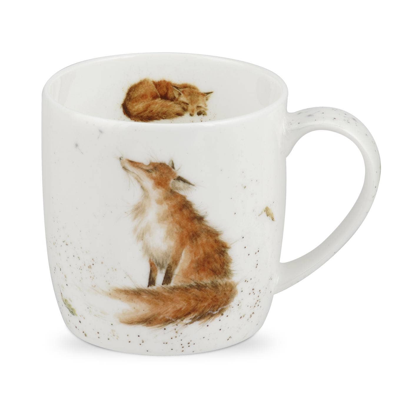 Royal Worcester Wrendale Designs The Artful Poacher Fox Fine Bone China Mug 