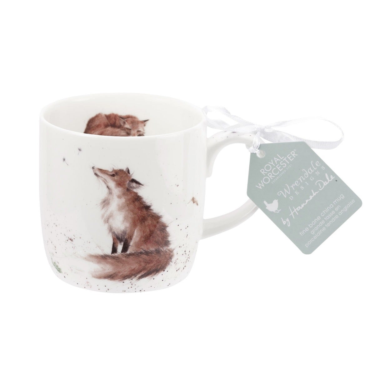 Royal Worcester Wrendale Designs The Artful Poacher Fox Fine Bone China Mug 