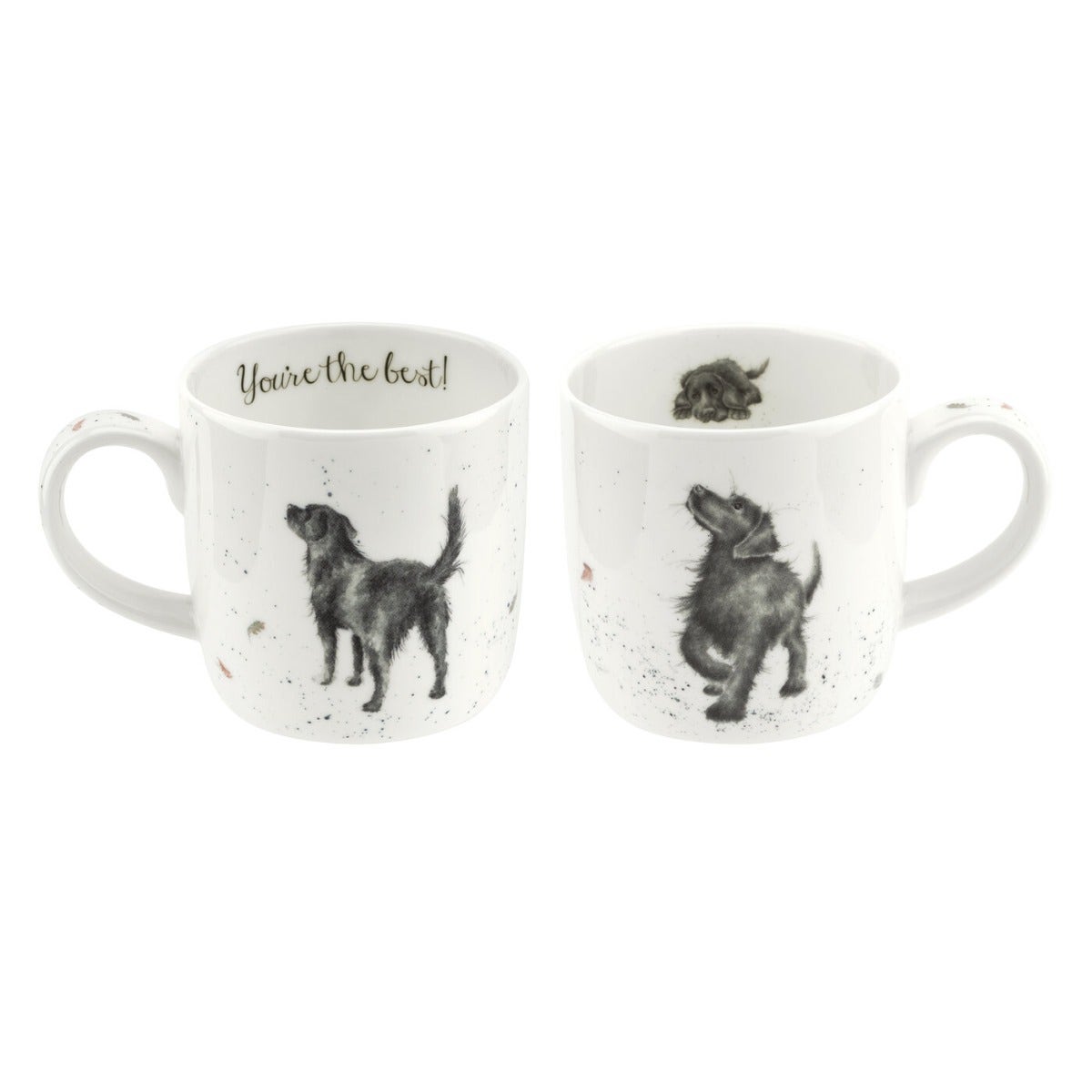 Personalised Royal Worcester Wrendale Designs Walkies (Labrador) Mug