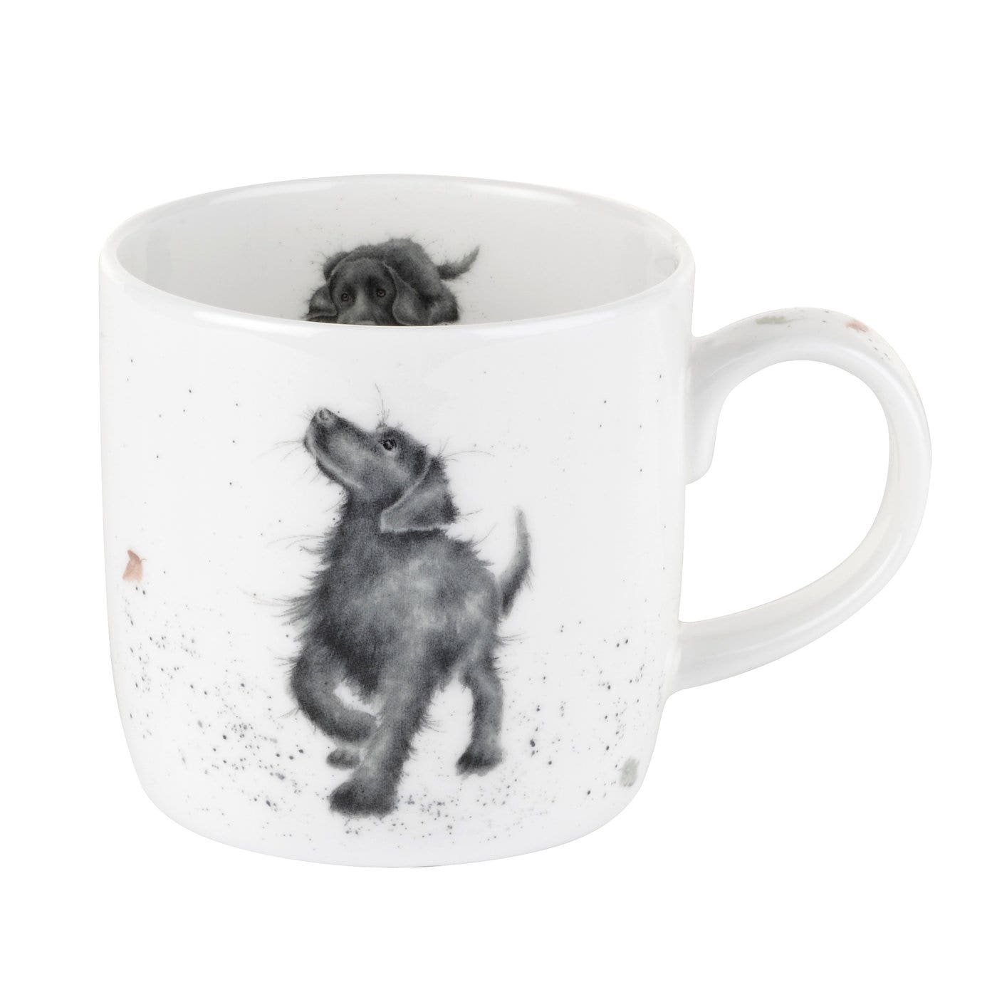 Royal Worcester Wrendale Designs Walkies Labrador Fine Bone China Mug 
