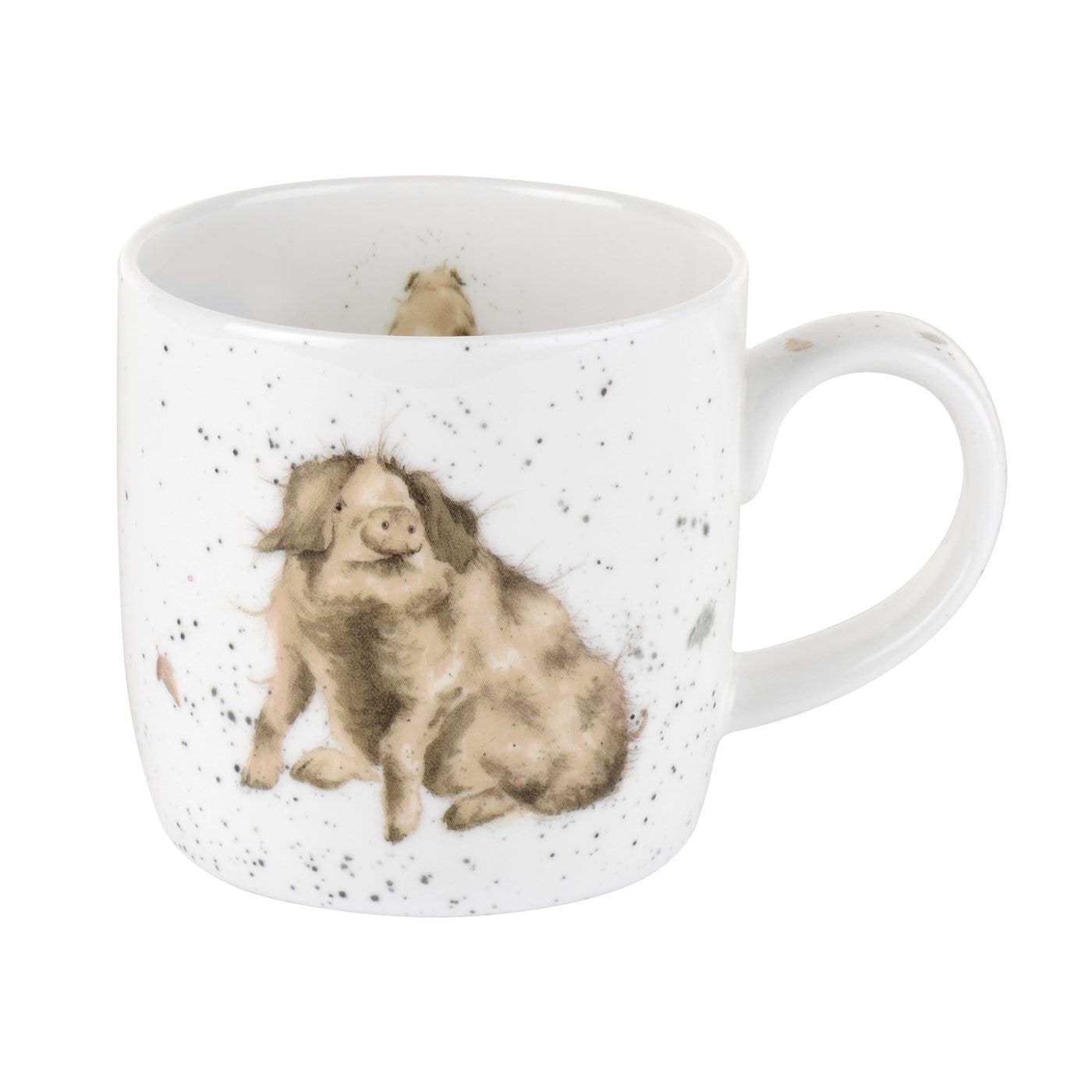 Royal Worcester Wrendale Designs Truffles Pig Fine Bone China Mug 