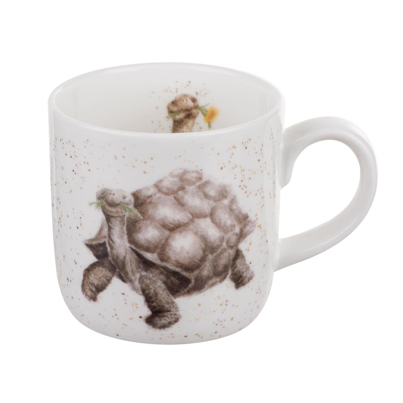 Royal Worcester Wrendale Designs Aged to Perfection Tortoise Fine Bone China Mug