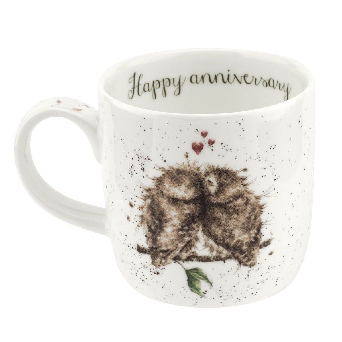 Personalised Royal Worcester Wrendale Designs Birds of a Feather (Owl) Mug