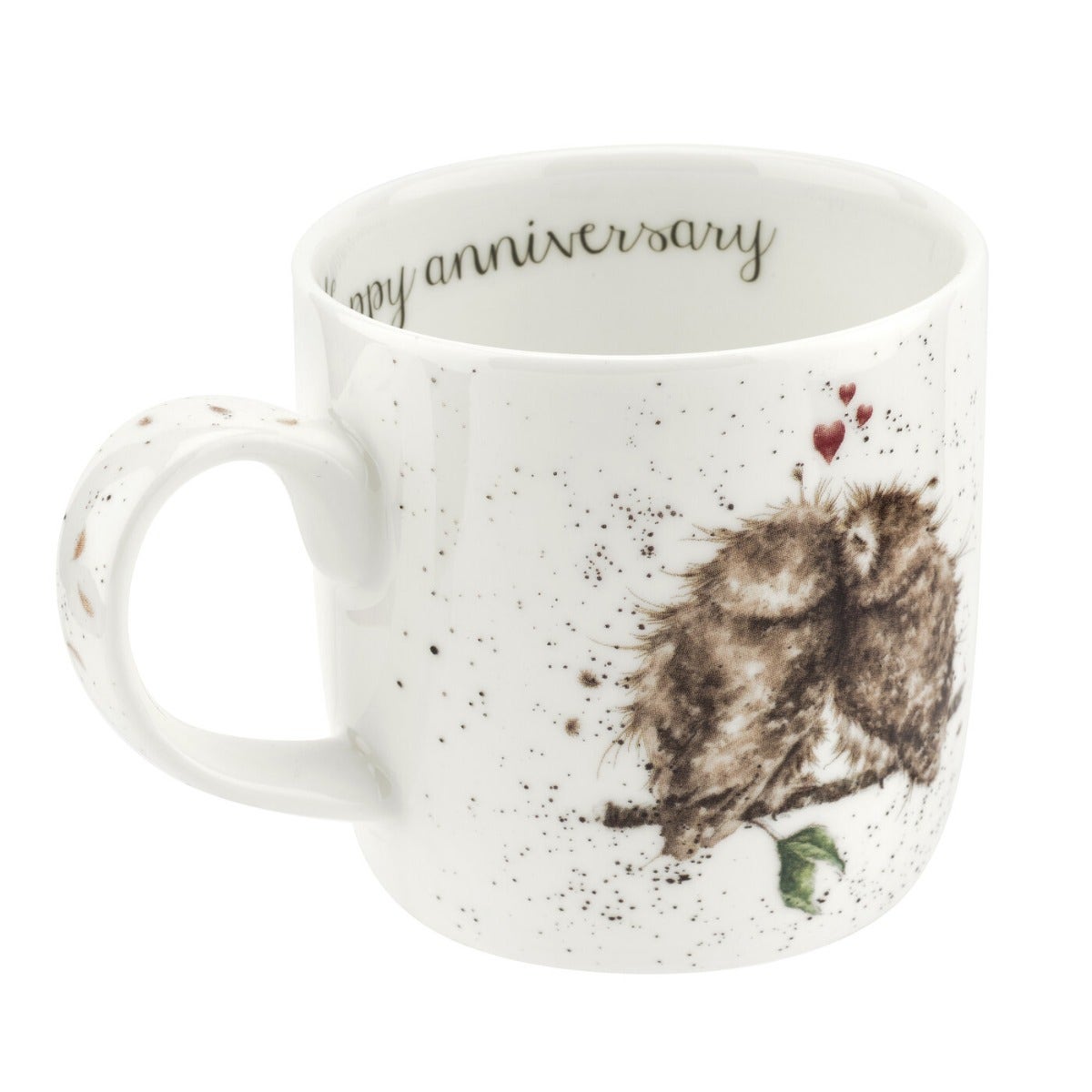 Personalised Royal Worcester Wrendale Designs Birds of a Feather (Owl) Mug