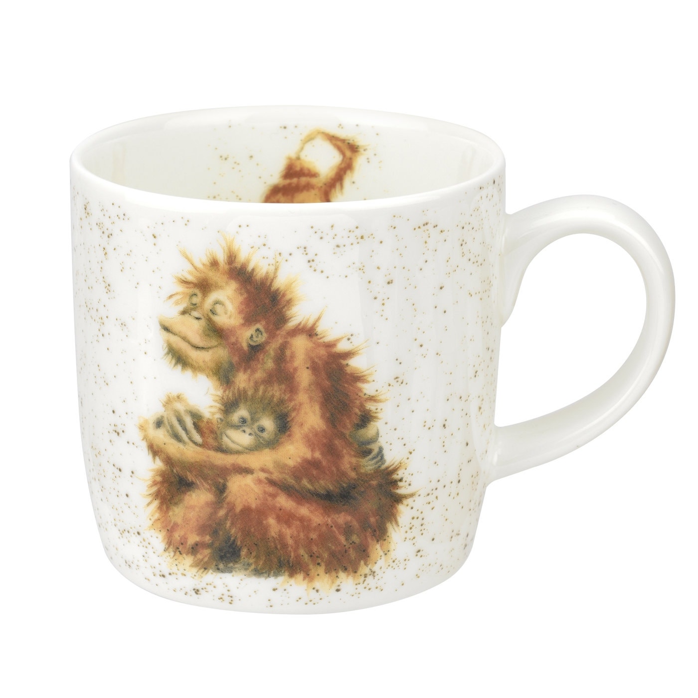 Royal Worcester Wrendale Designs Orangutangle Fine Bone China Mug