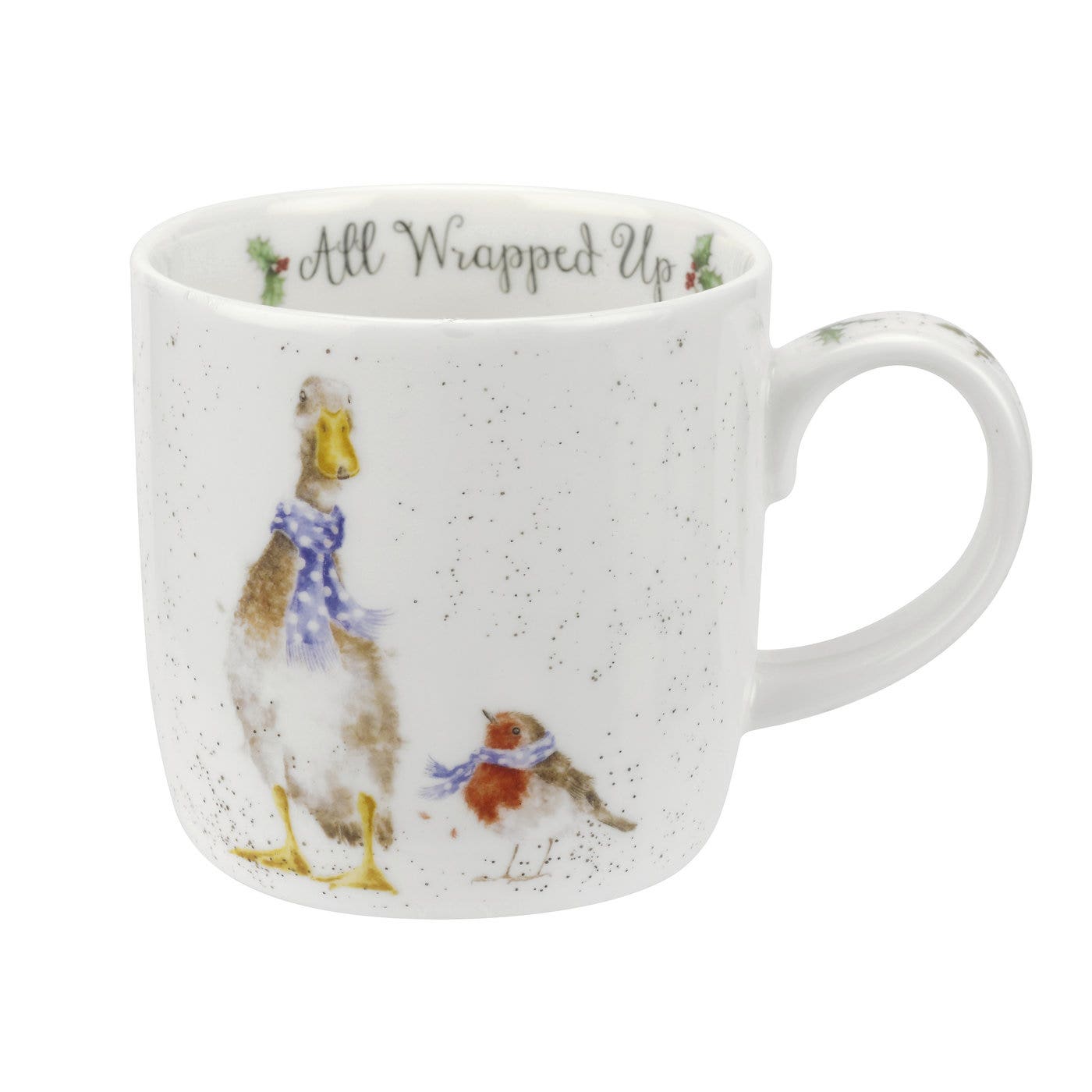 Royal Worcester Wrendale Designs All Wrapped Up Goose Fine Bone China Mug 