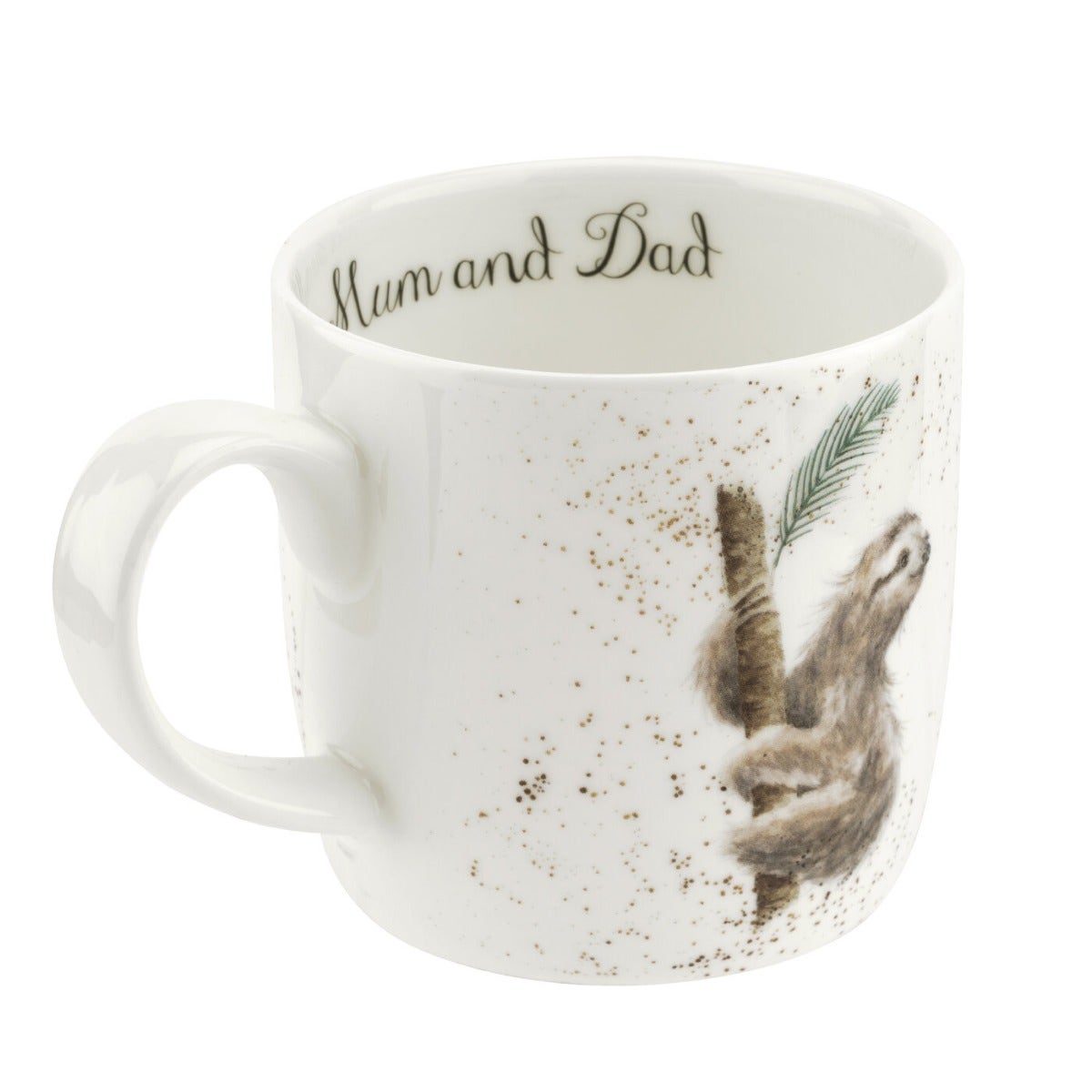 Personalised Royal Worcester Wrendale Designs Hanging Around (Sloth) Mug