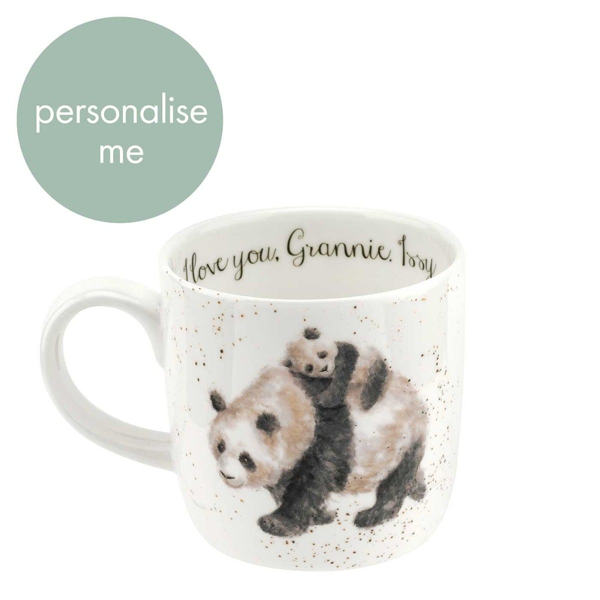 Personalised Royal Worcester Wrendale Designs Bamboozled (Panda) Mug