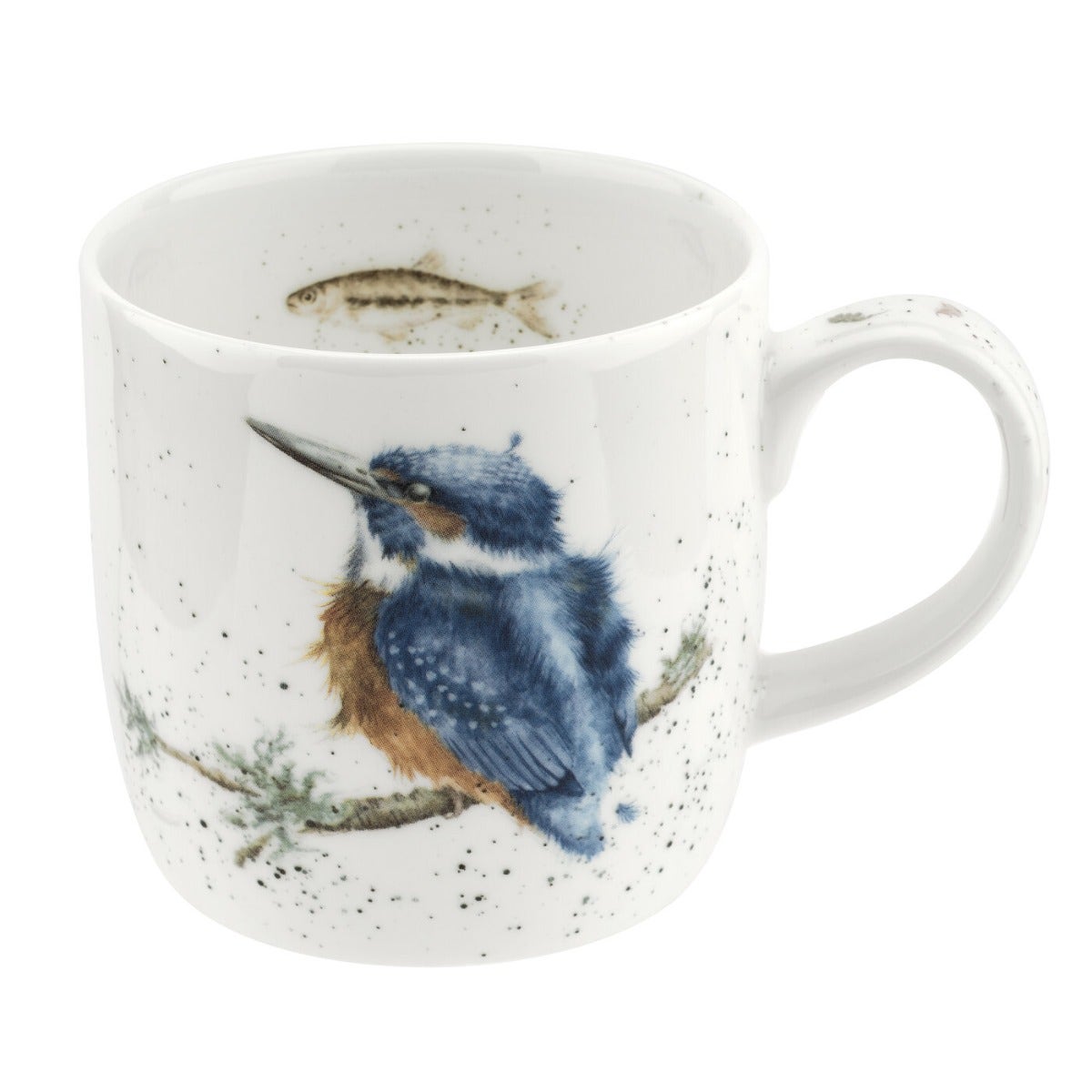 Personalised Royal Worcester Wrendale Designs King of the River (Kingfisher) Mug