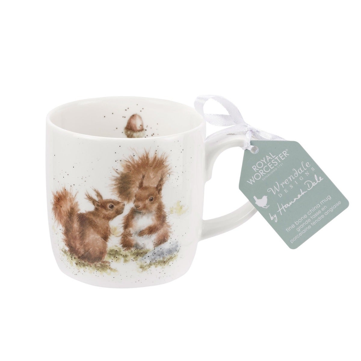 Royal Worcester Wrendale Designs Between Friends Squirrel Fine Bone China Mug