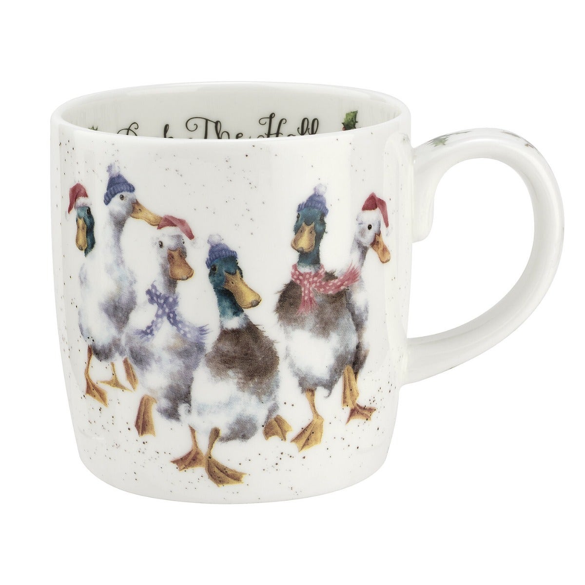 Royal Worcester Wrendale Designs Duck The Halls 6 Mugs