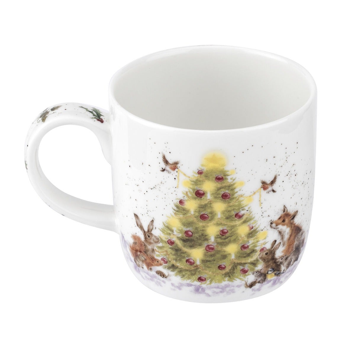 Royal Worcester Wrendale Designs Oh Christmas Tree Fine Bone China Mug