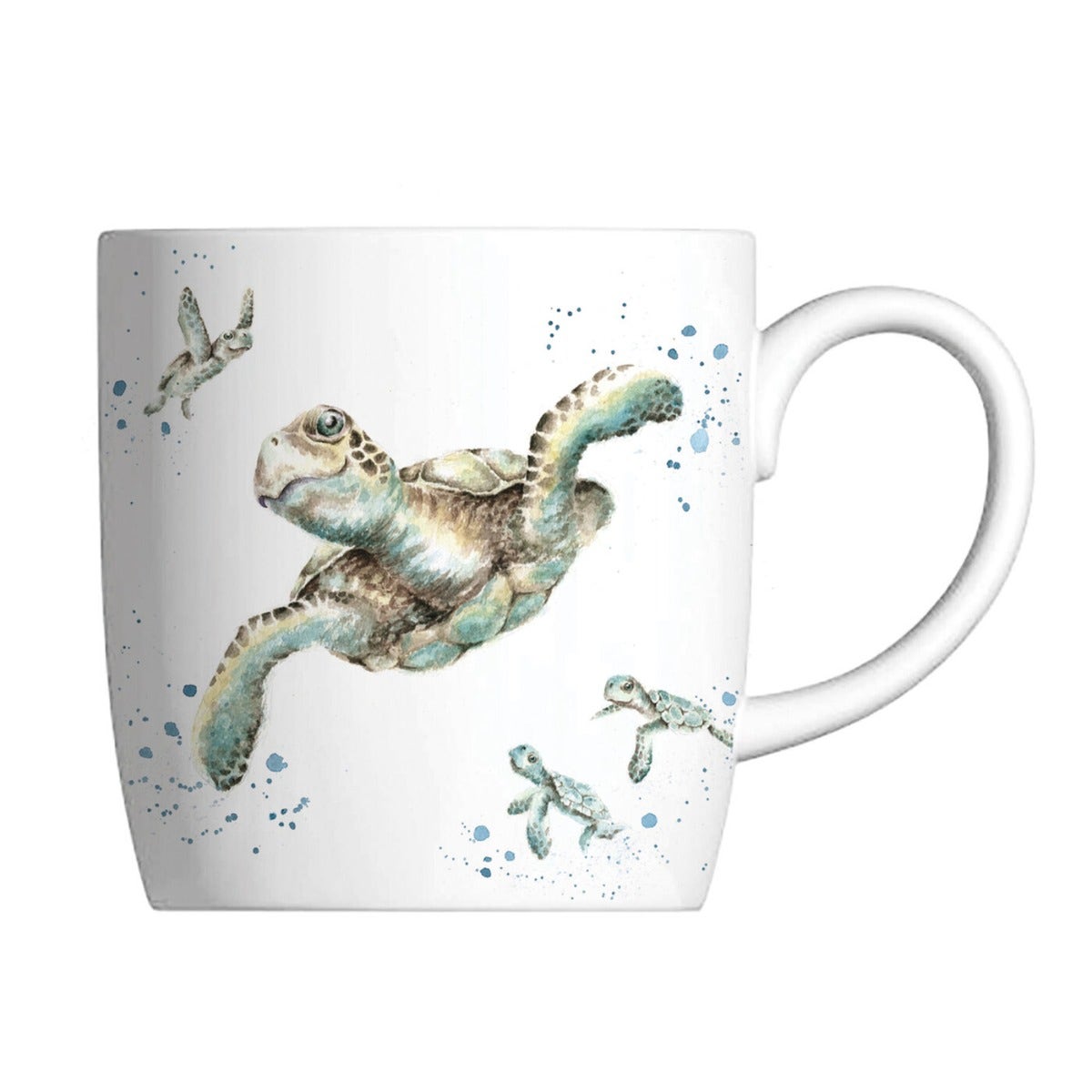 Royal Worcester Wrendale Designs Swimming School Turtle Fine Bone China Mug