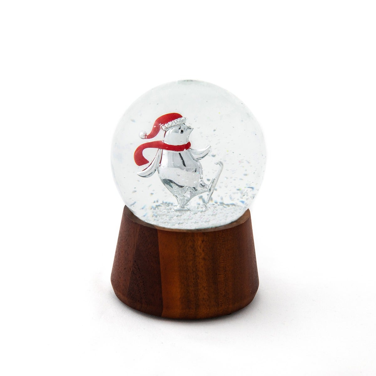 Nambé Holiday Skating Penguin Snowglobe