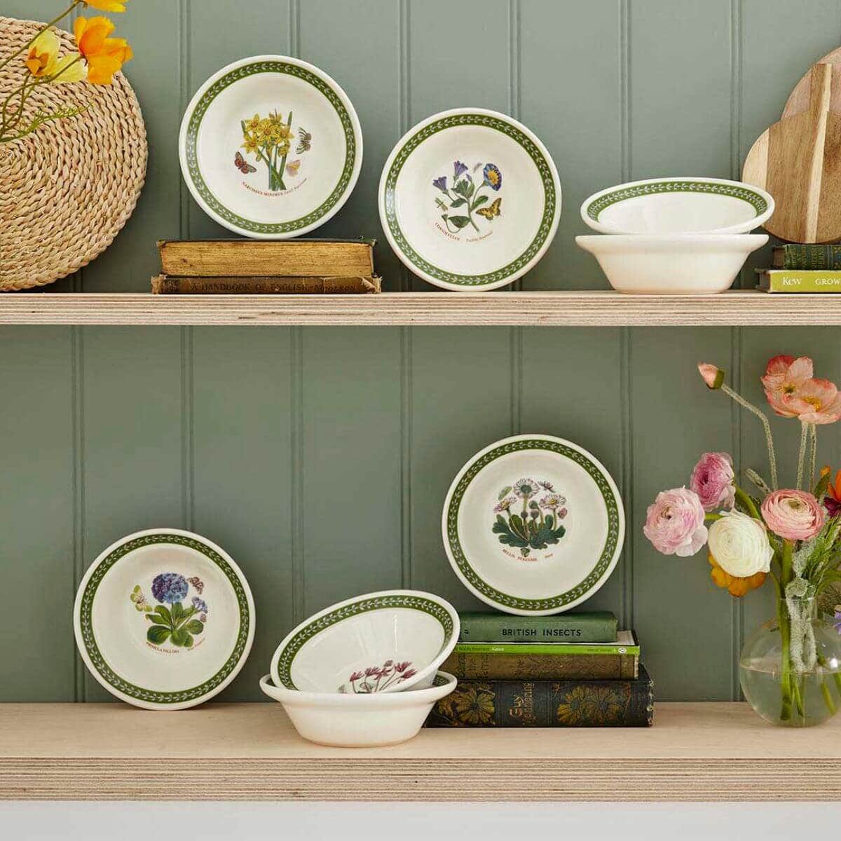 Botanic Garden Etchings Oatmeal Bowl, Pansy