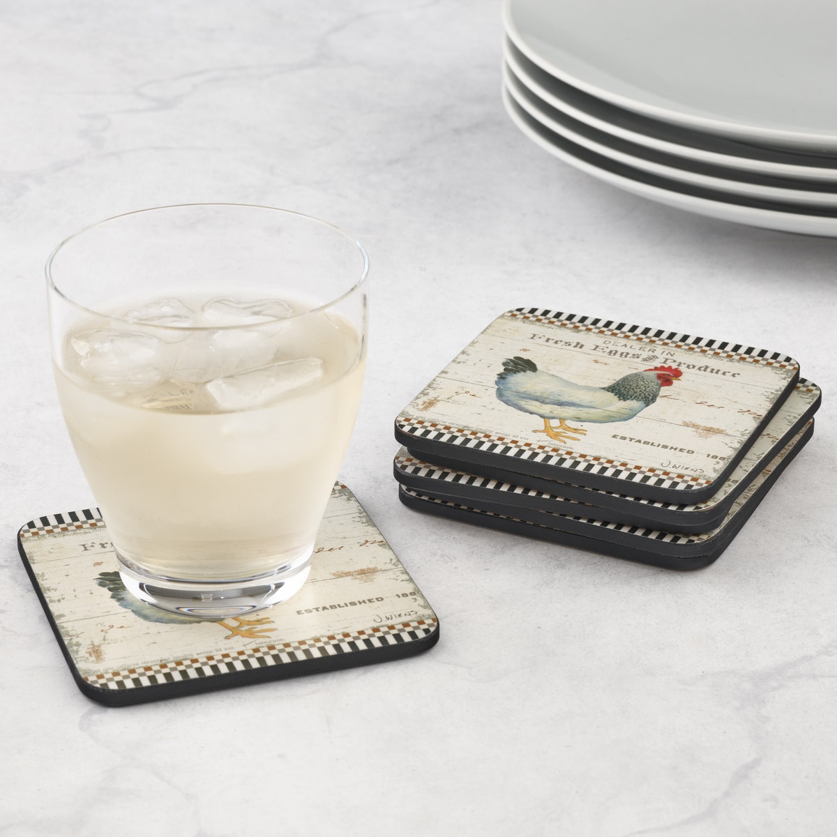 Pimpernel On the Farm Coasters Set of 6