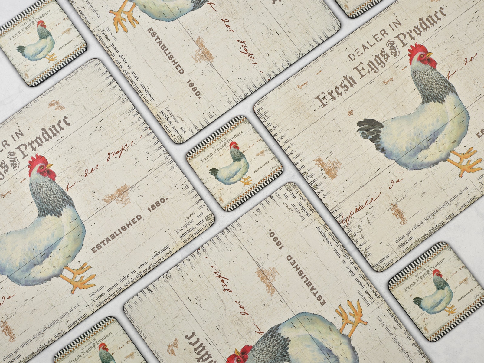 Pimpernel On the Farm Coasters Set of 6