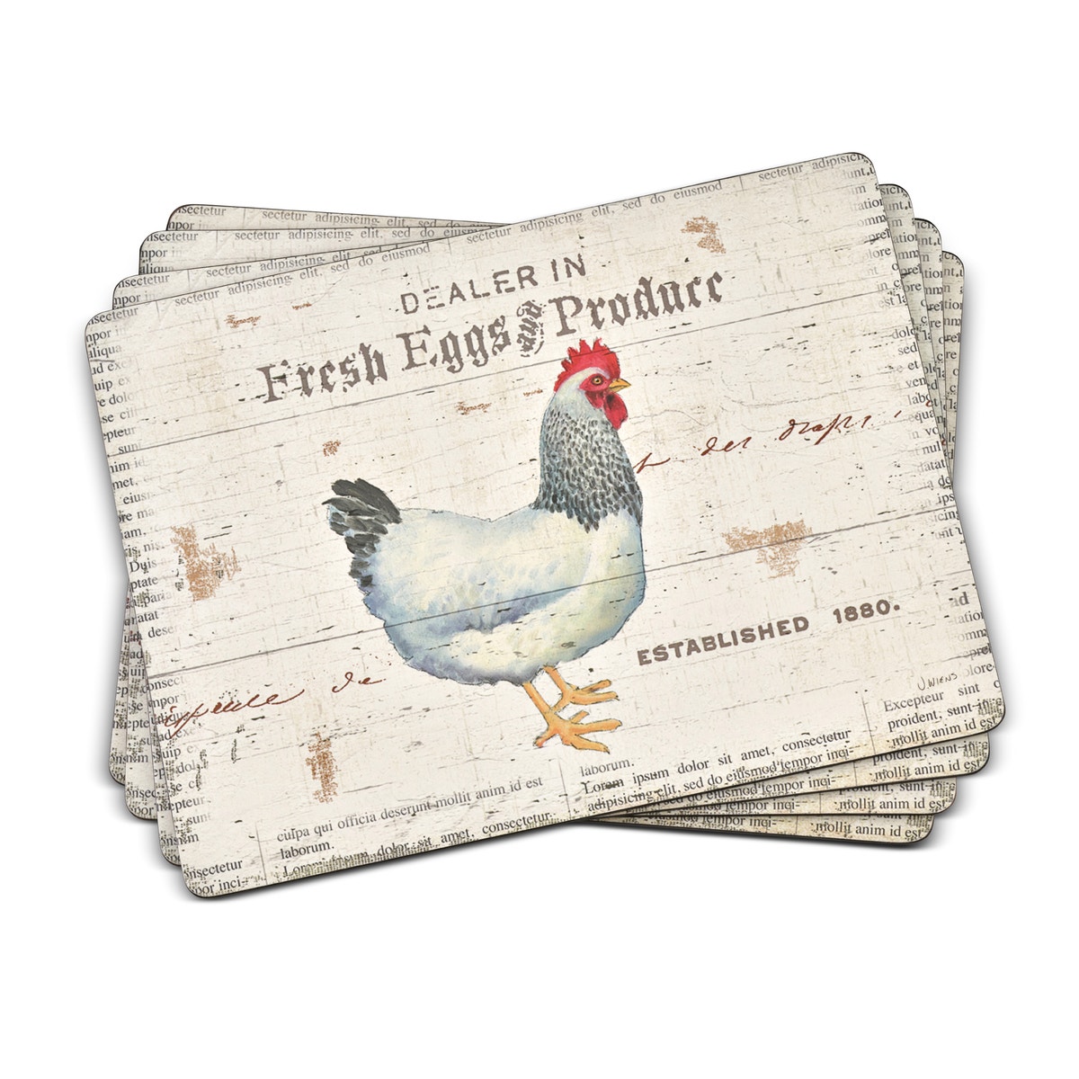 Pimpernel On the Farm Large Placemats Set of 4