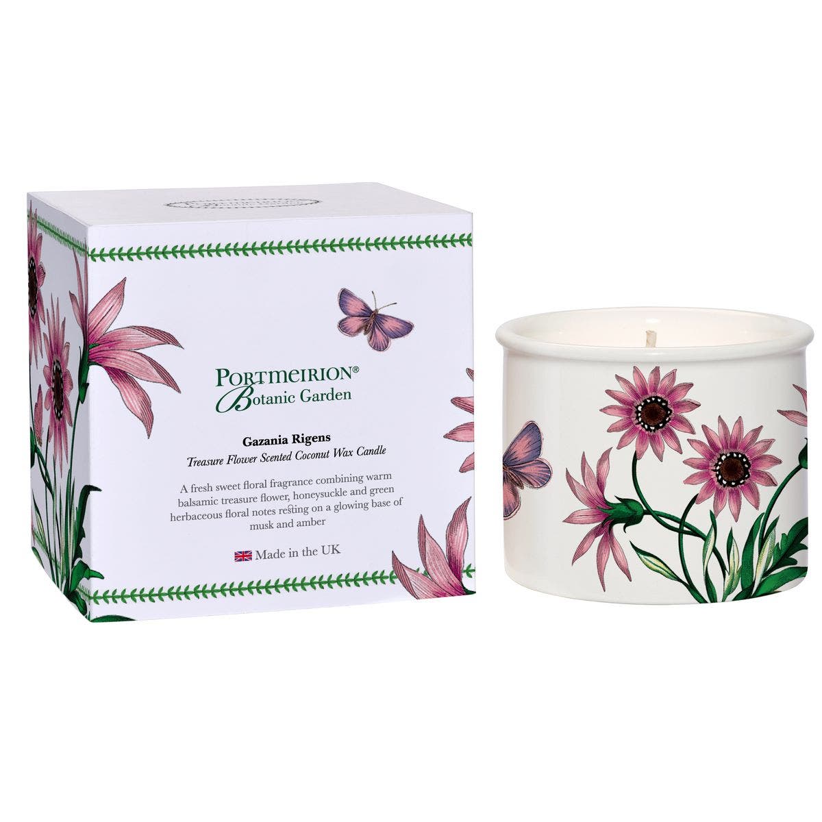 Botanic Garden Treasure Flower Ceramic Candle