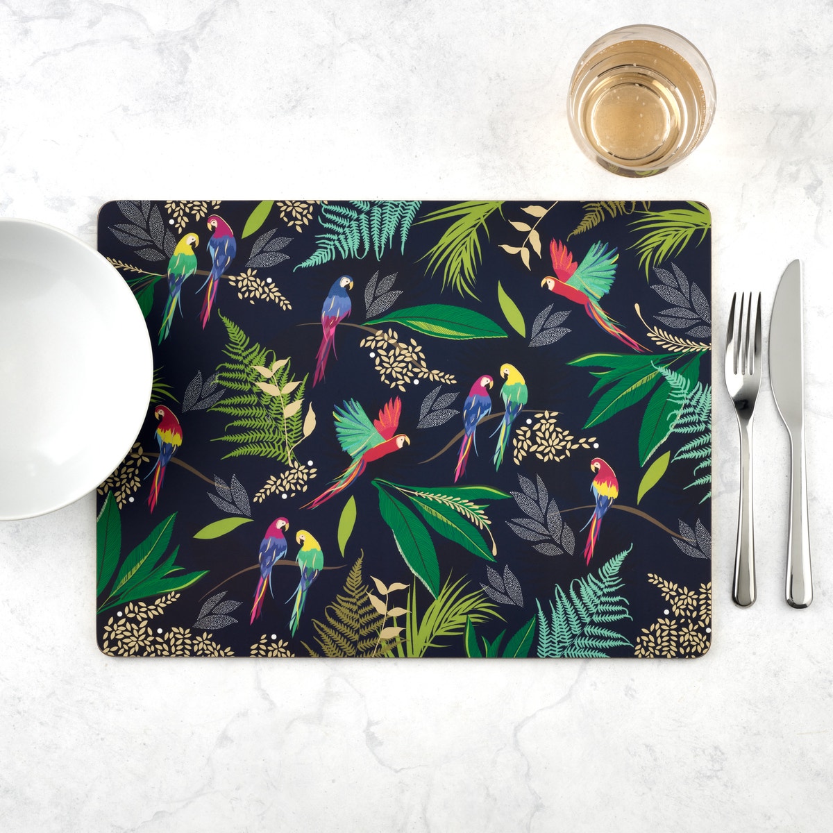 Sara Miller London Portmeirion Parrot Placemats Set of 4