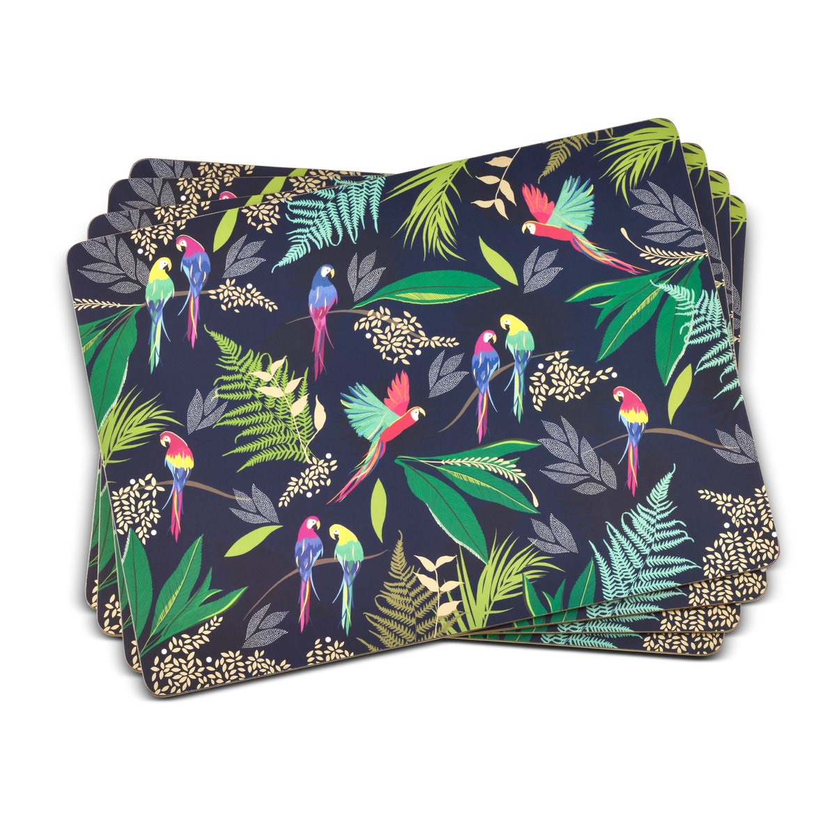 Sara Miller London Portmeirion Parrot Placemats Set of 4