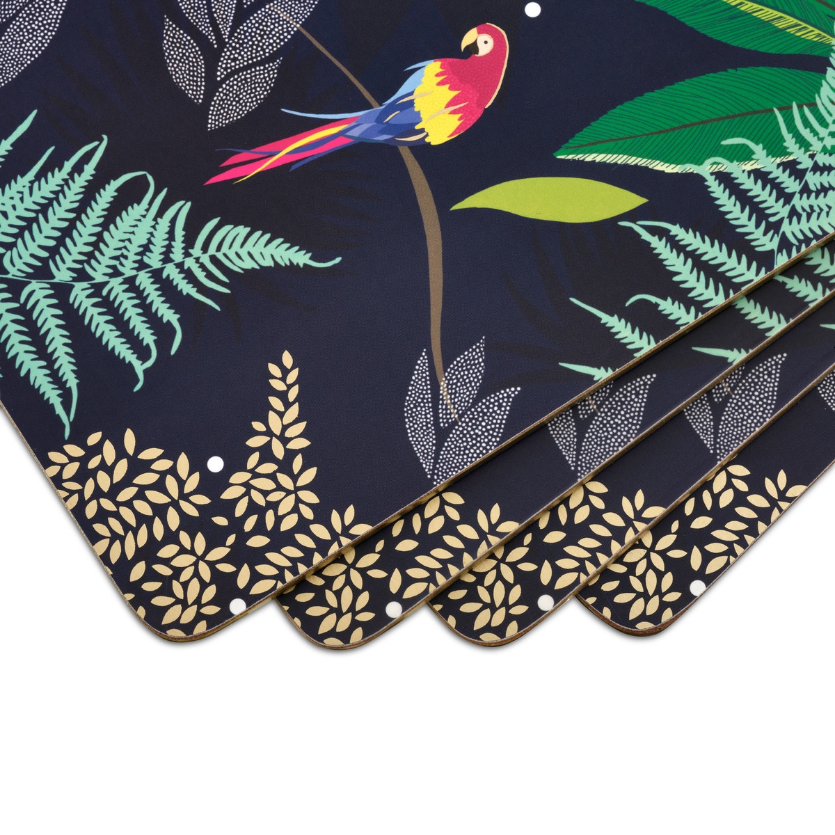 Sara Miller London Portmeirion Parrot Extra Large Placemats Set of 4