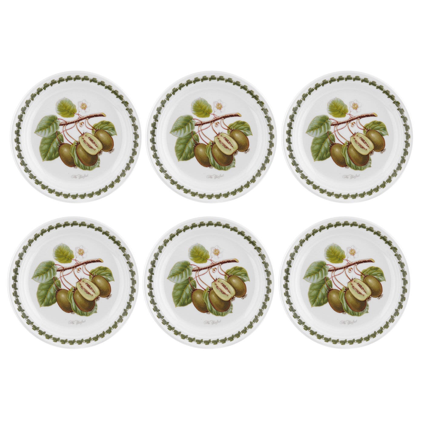 Portmeirion Pomona Kiwi 6 Inch Plate Set of 6