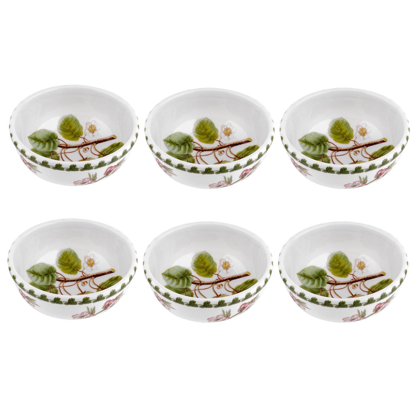 Portmeirion Pomona Kiwi 5.5 Inch Fruit Salad Set of 6 