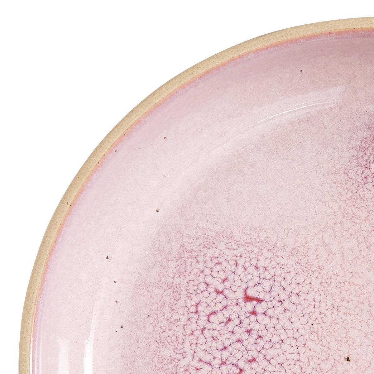 Minerals Set of 4 Low Bowls, Rose Quartz