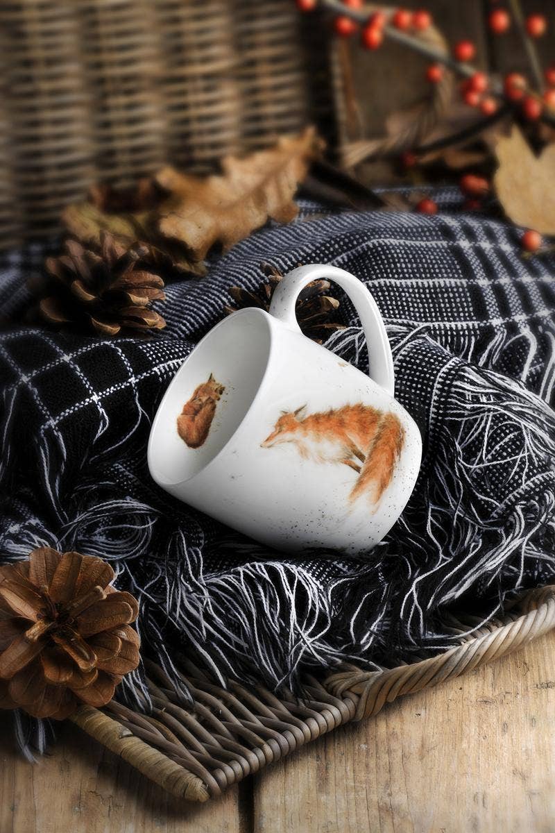 Royal Worcester Wrendale Designs The Artful Poacher Fox Fine Bone China Mug 