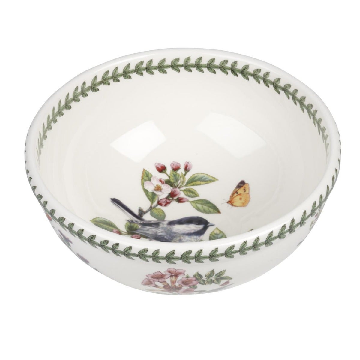 Seconds Portmeirion Botanic Birds 10 Inch Salad Bowl - No Guarantee Of Bird Design