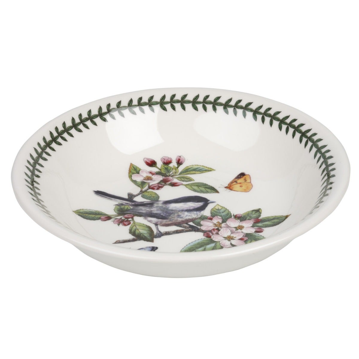 Seconds Portmeirion Botanic Birds Set of 6 8 Inch Pasta Bowls - No Guarantee of Bird Design