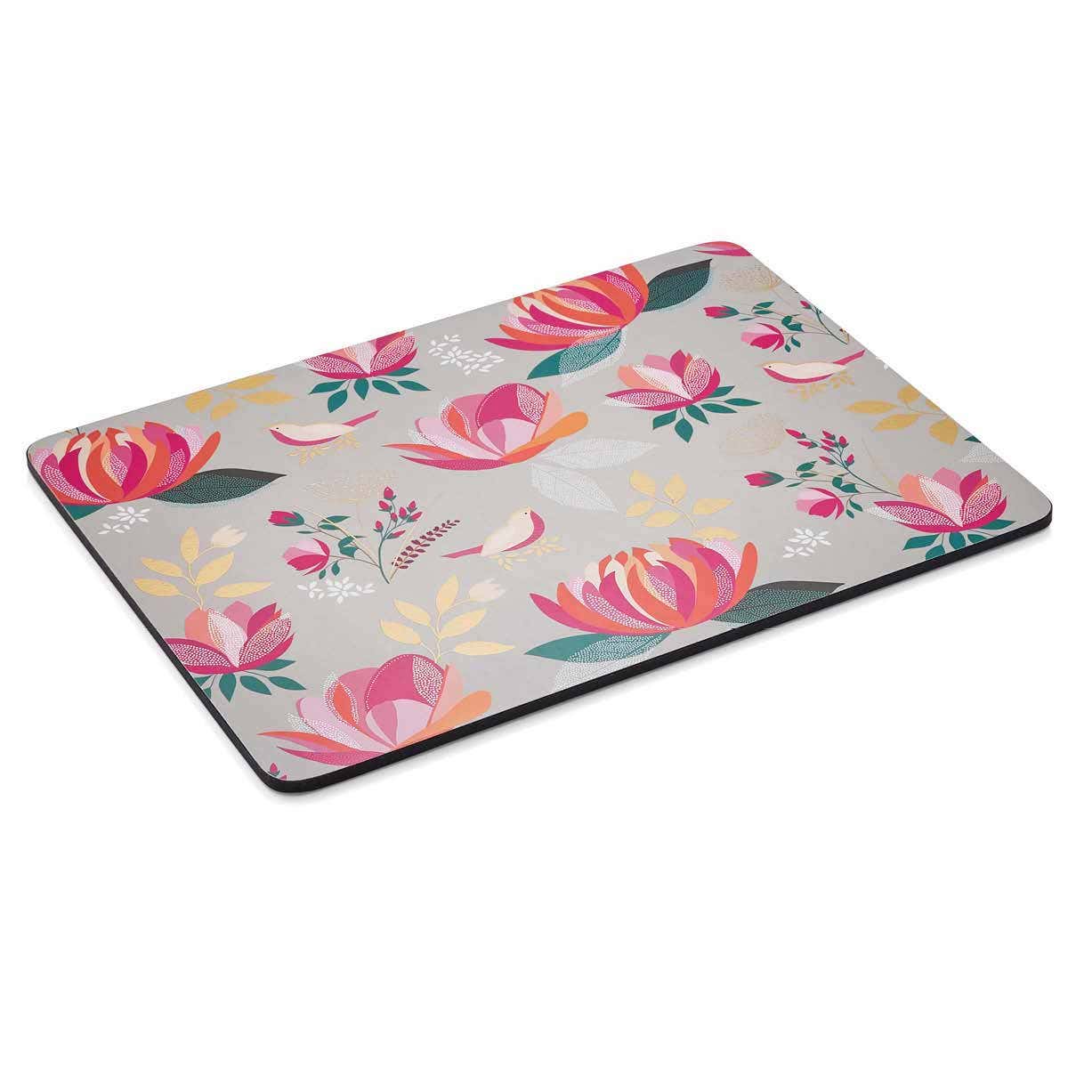 Sara Miller London Peony Placemats Set of 4 Grey