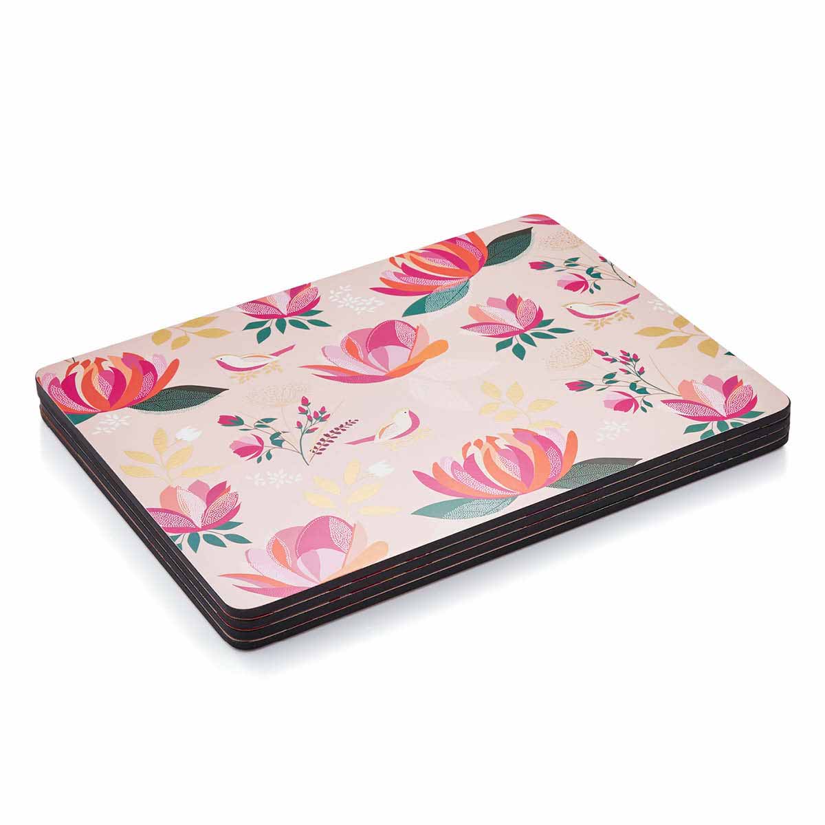 Sara Miller London Peony Placemats Set of 4 Pink