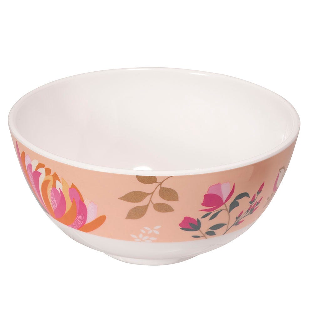 Sara Miller London Peony Collection Melamine Cereal Bowls Set of 4