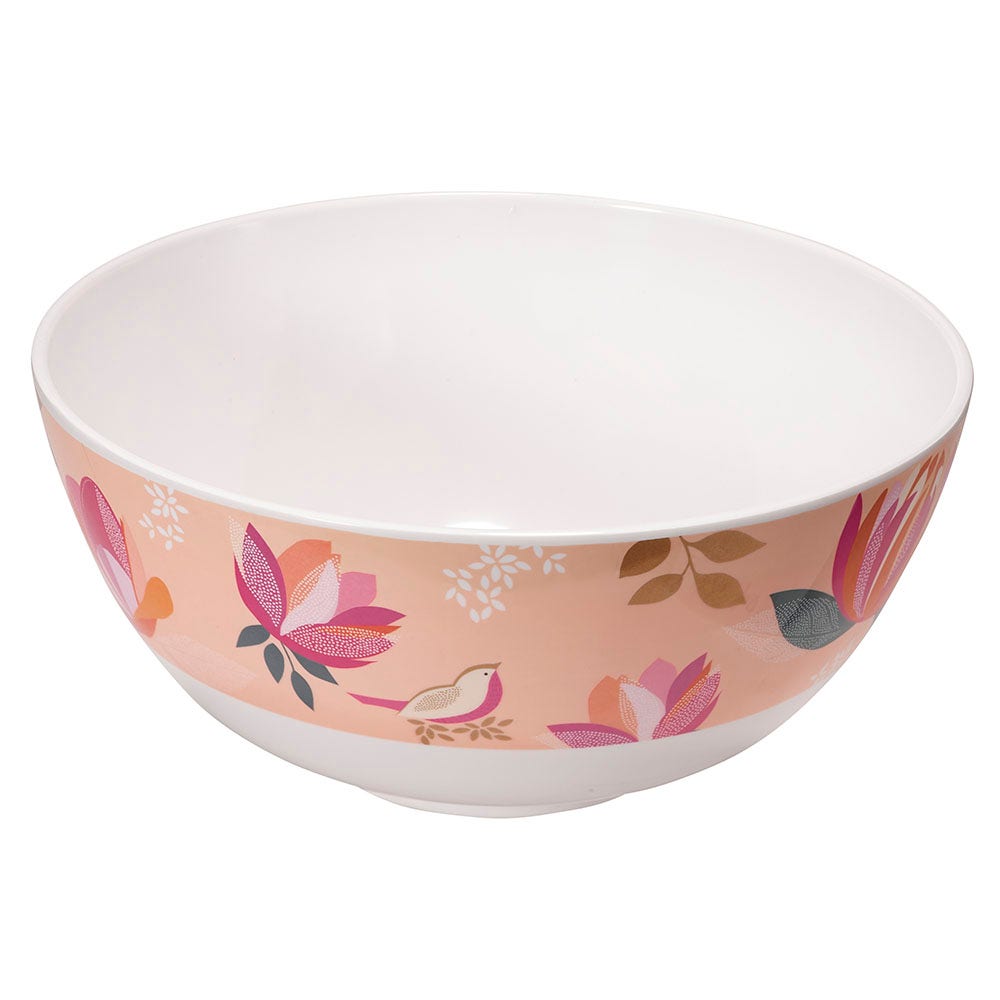 Sara Miller London Peony Collection Melamine 11 Inch Salad Bowl