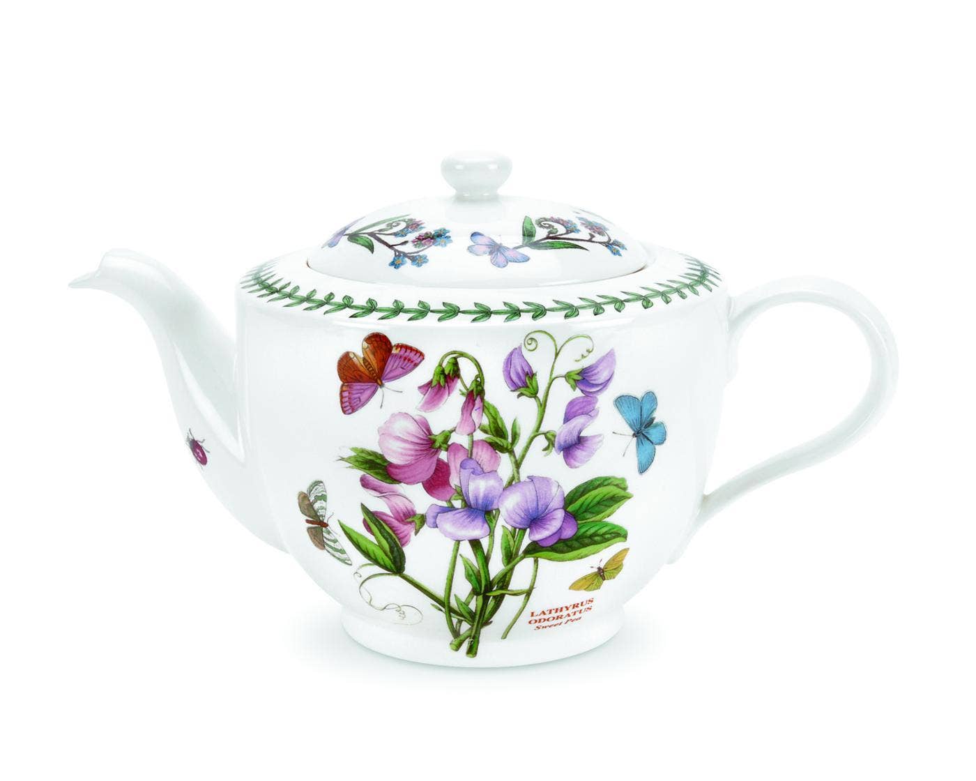 Seconds Portmeirion Botanic Garden 2 Pint Traditional Shape Teapot  - No Guarantee of Flower Design 