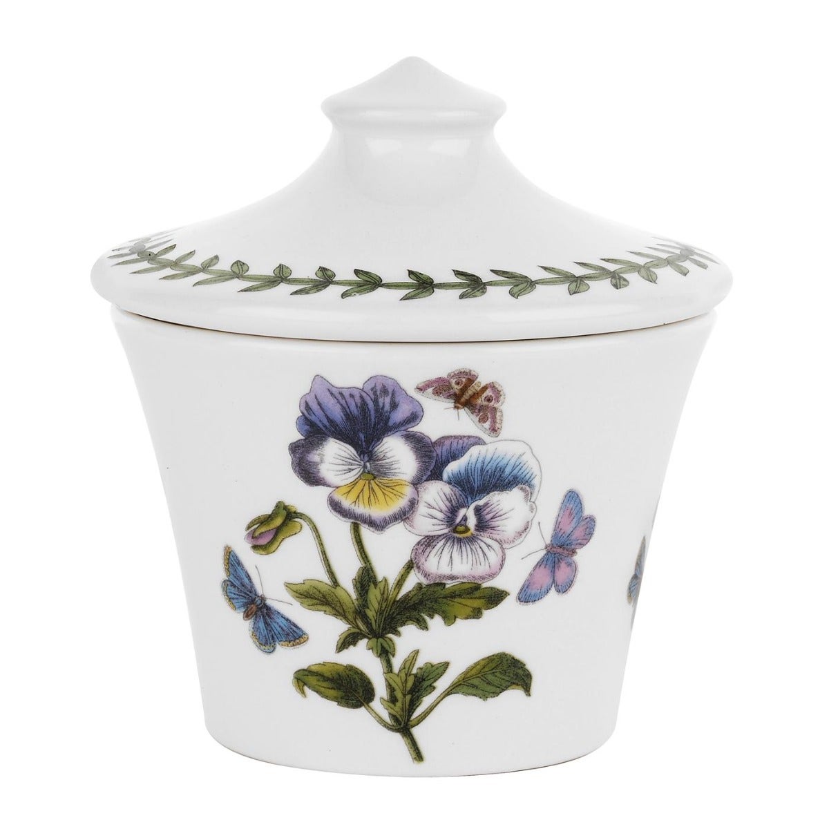 Seconds Portmeirion Botanic Garden Covered Sugar Bowl No Guarantee of Flower Motif