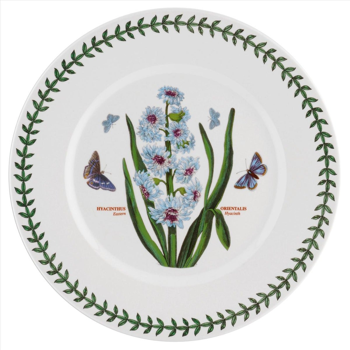 Seconds Portmeirion Botanic Garden Set of 6 10.75 Inch Rimmed Plates - No Guarantee of Flower Design