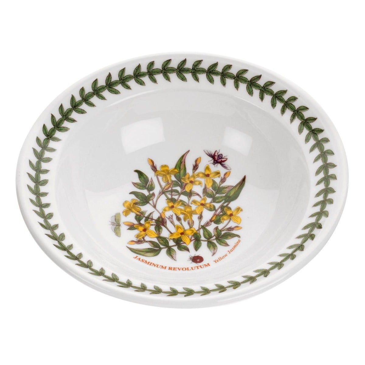 Seconds Portmeirion Botanic Garden Set of 6 Oatmeal Romantic Shape -  No Guarantee Of Flower Design