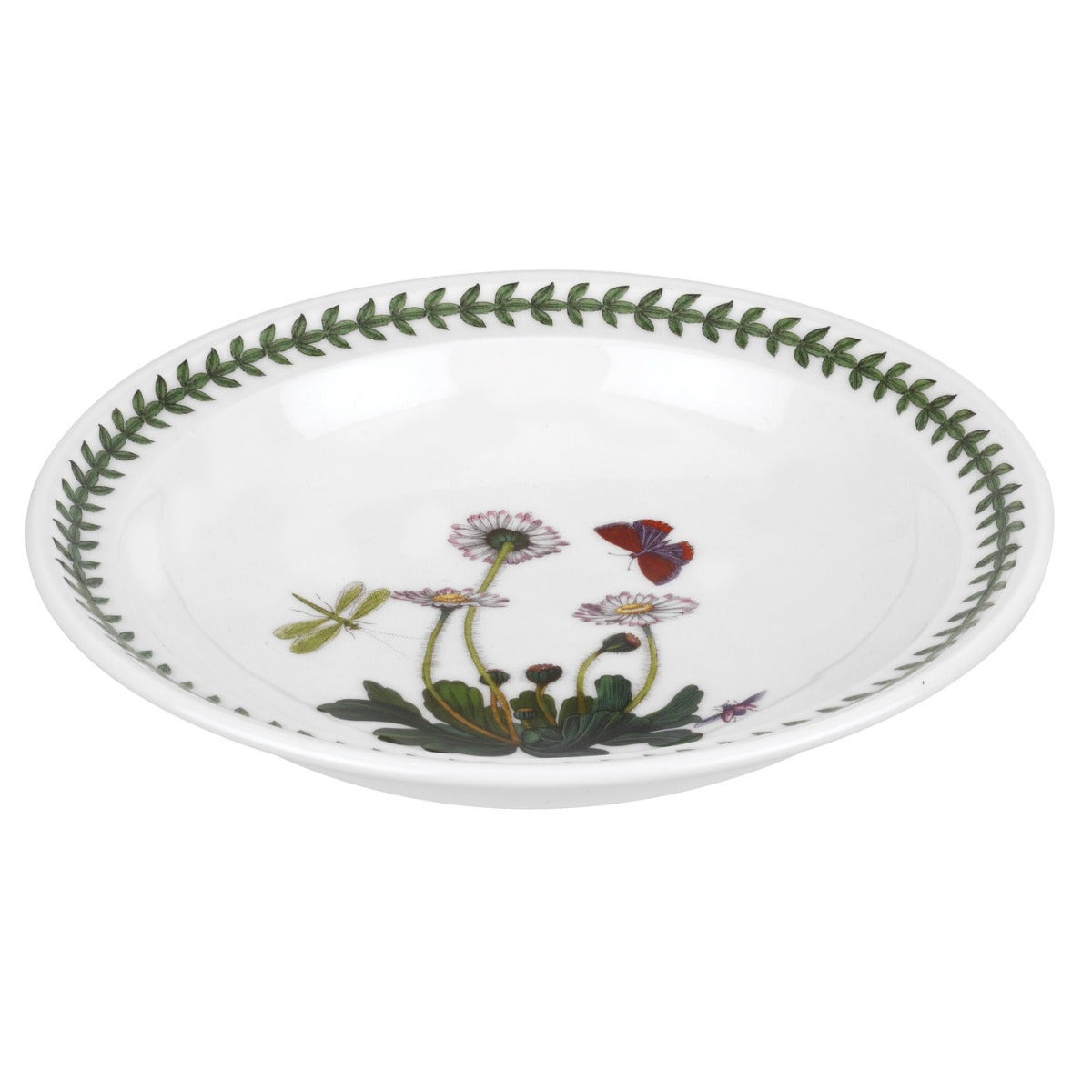 Seconds Portmeirion Botanic Garden Set of 6 8 Inch Soup Plate (Romantic Shape) - No Guarantee of Flower Design